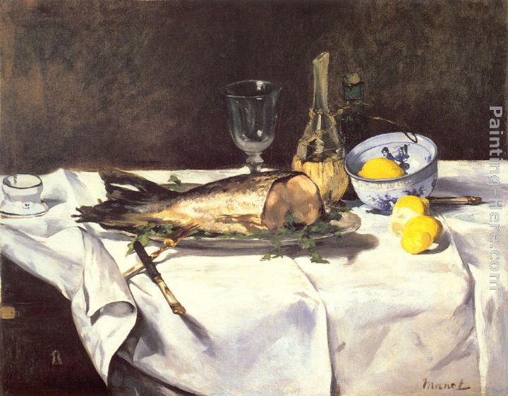 The Salmon painting - Eduard Manet The Salmon art painting